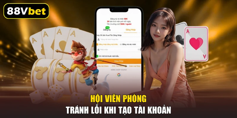 Đăng Ký 88VBET - Bước Tạo Tài Khoản Cược An Toàn 24h 3 Hội viên phòng tránh lỗi khi tạo tài khoản